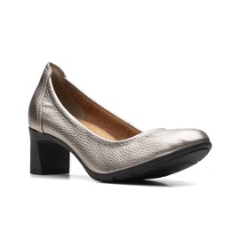 Clarks Women's Neiley Pearl Pump, Pewter Metallic