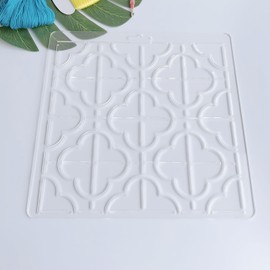 Acrylic Sashiko Stencil, Embroidery Pattern, Quilting Stencil, Classic Flower Pattern