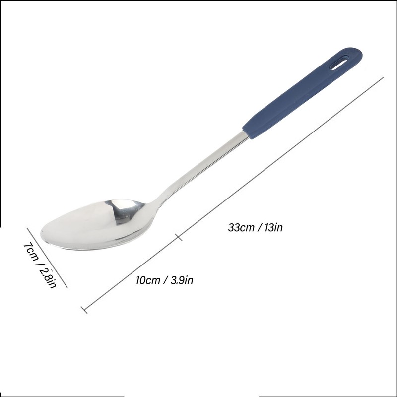 Serving Spoon Cooking Spoon Stainless Steel Hanging Hole Dishwasher Safe