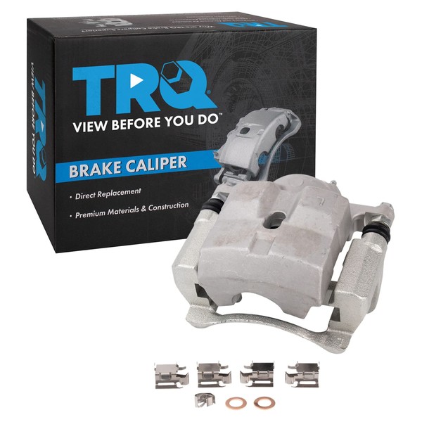 TRQ Front Left Brake Caliper w/Bracket Drivers Side Compatible with