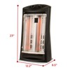 BLACK+DECKER Infrared Radiant Quartz Tower Heater, 1500W Space Heater with