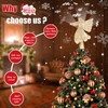 Christmas Angel Tree Topper with Rotating LED Snowflake