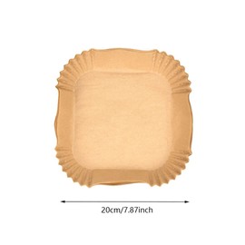 Pack of 100 Air Fryer Disposable Paper Liners - Non-Stick Air Fryer Paper Liners for Air Fryers, Roasts, Microwaves, Oven