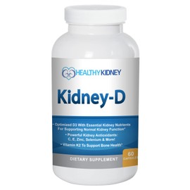 Kidney-D Kidney Supplement. Vitamin D Optimized for Kidney Support. Vitamin D3 and 7 Kidney Vitamins and Nutrients Designed for Kidney Health and More