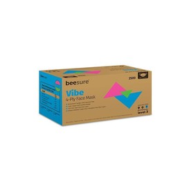 BeeSure Anti/No Fog-Free Beesure ASTM Level 3 Luminous Blue Vibe Mask