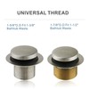 Brushed Nickel Tub Drain Tip-Toe Tub Trim Set Conversion Kit