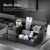 DancesCat Large Black Cologne Organizer for Men, Bathroom Cologne Stand