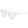 Blue Light Blocking Glasses for Women Men Semi-Rimless Frame Fake