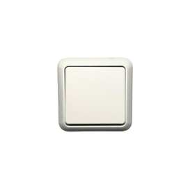 N&L Finesse 2-Way Switch / Push Button in Single Frame Flush-Mounted Ultra White