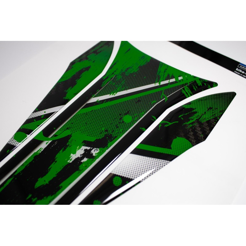 Tankpad Paint Protection Splatter Dark Green Compatible with Kawasaki Z900
