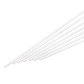 QUARKZMAN Pack of 25 ABS plastic rods, diameter 3 mm, length 250 mm, round plastic rod for mechanical use, school project, workshop application, DIY repair