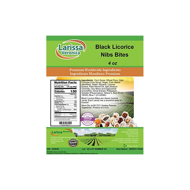 Black Licorice Nibs Bites (4 oz, ZIN: 525630) - 2
