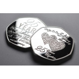 The Commemorative Coin Company On Our 25th SILVER WEDDING ANNIVERSARY Commemorative. 25 Years Together. Gift/Present Husband/Wife. Love/Celebration/Marriage