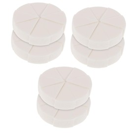Beavorty 6 Sets Professional Beauty Makeup Sponge Fan-shaped Makeup Sponges Triangle Pads for Foundation Gentle Application Tool Compact Size Safe for Sensitive Skin