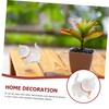 iplusmile Cute Ceramic Cat Ornament with Bell Unique Desktop Decor