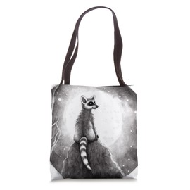 Ring-Tailed Lemur Lover Starry Night Tote Bag