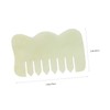 BESPORTBLE Natural Jade Massage Comb for Acupoint Portable Facial and