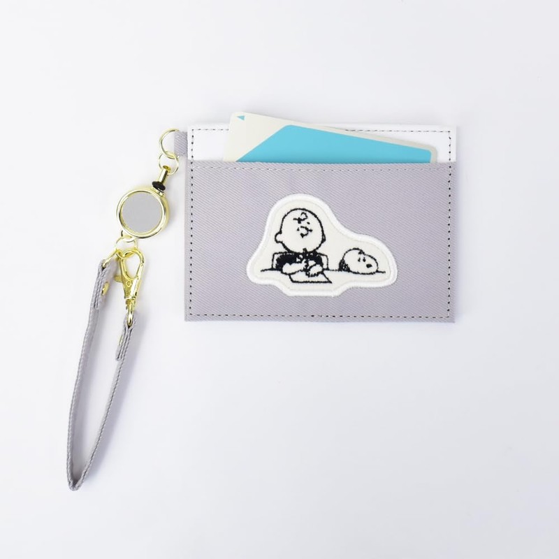 Marimocraft snoopy0481 Snoopy Pass Case, Commuter Pass Case, Reel Included,