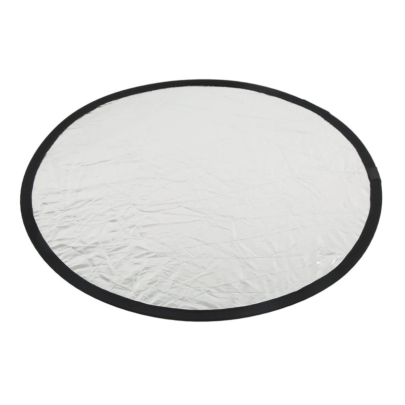 Silver Gold 2 In 1 Reflector Portable Mini Round Light