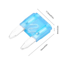 60 piezas de mini fusibles de colores tipo de inserción de cuchilla estándar Fusibles Juego de reemplazo de plástico para camión de auto (pequeño)