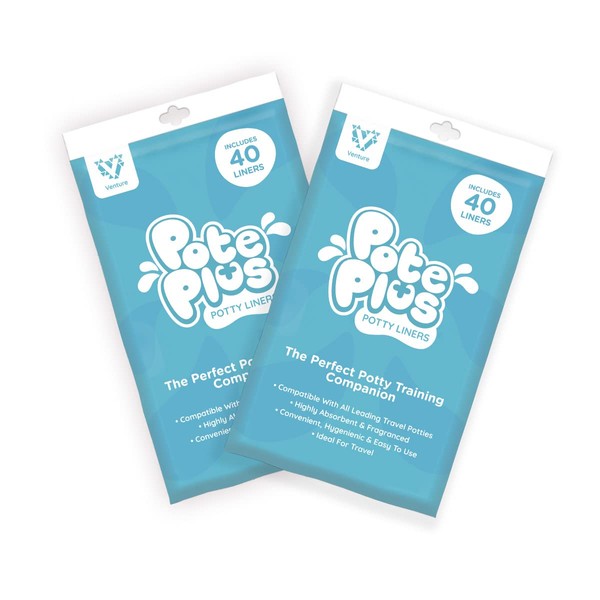 80 Pack Potty Liners, Suitable For Pote Plus and Leading Travel Potties