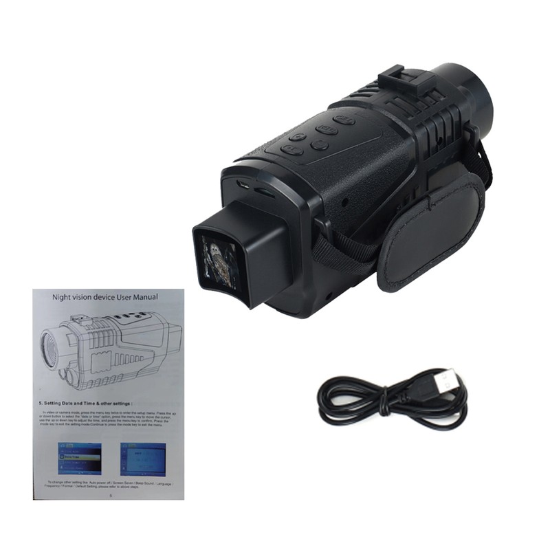 Portable Monocular Night-Visions Device Day Night Use Photo Video Playback