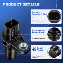 Set of 2 Camshaft Position Sensor 9091905060 Fits for Toyota Camry Corolla 4Runner Highlander Prius RAV4 Tacoma Tundra & Lexus ES350 GS350 GS460 IS250 IS350 LS460 RX350 & Scion tC xD 9008005060