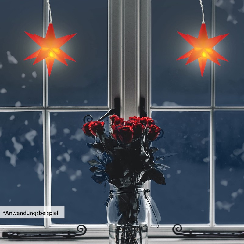 Luminous Star 3D Red 12 Prongs for Hanging Diameter 11