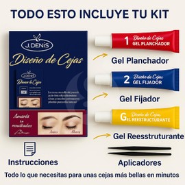Kit Para Planchado y Diseño De Cejas Profesional J Deni By Gaero Shop