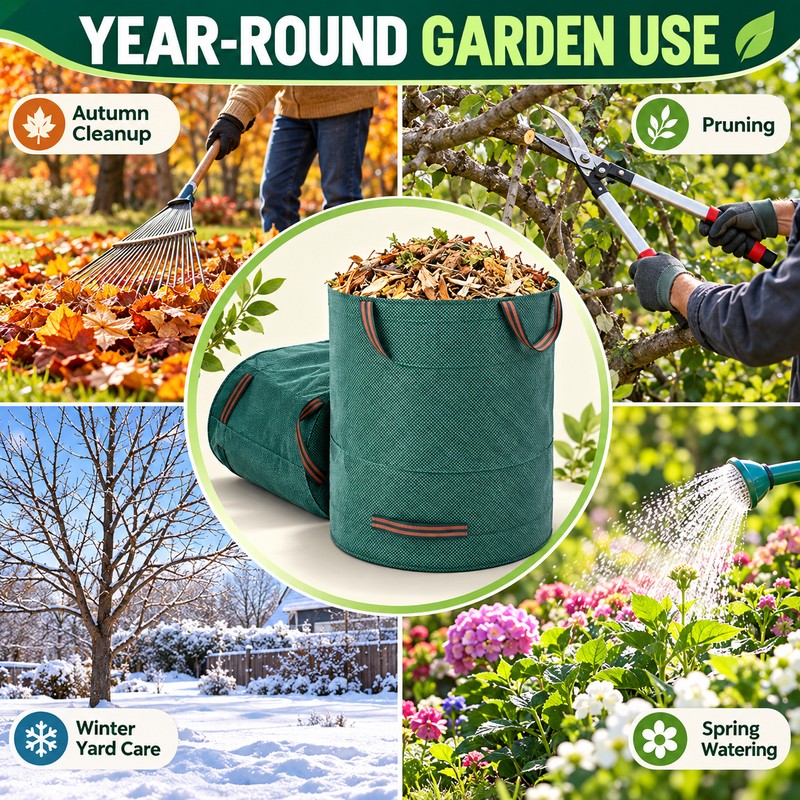 Reusable Garden Waste Bag for Leaf & Yard Debris –