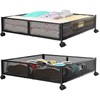 PHINOX Under Bed Storage Containers with Wheels - Shoe Storage