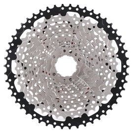 EMUKOEP Road Bike Freewheel Cassette 9/10/11/12 Speed 32/36/42/46T Sprocket Mountain Bike Freewheel Replacement Accessories (12S 11-50T silver black)
