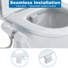 Homfan Bidet for Toilet with Non-Electric Dual Nozzle (Frontal &