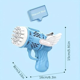Bubble Machine Toy, Bubble Gun with 1 Bottle Bubble Solution, Outdoor Bubble Toy for Birthday Party Wedding Anniversary(requires 3 Aa 1.5v Batteries, Not Included),  Bubblemachine:_Pink_1 Set