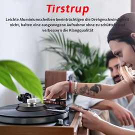 Vinyl Record Clamp for Fixing the Vinyl Record Player, Phono Weight Record Weight, Black