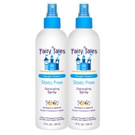 Fairy Tales Tangle Tamer Static Free Detangling Spray - Detangler Spray for Kids - Paraben Free, Sulfate Free, Gluten Free, Nut Free - 12 oz (2 pack)