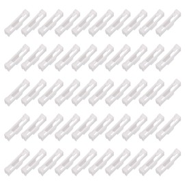 MECCANIXITY 50 Pcs Servo Cable Clips Lock, ABS Servo Extension Safety Cable Buckle Fixing Holder for RC Plane Boat DIY Model White