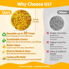 Reusable Picking Fidget Pad – Remeltable Pick Pad, Sensory Fidget Toys – Anxiety Relief Items Fidget, Skin Picking Fidget Toys – Thoughtful Gifts