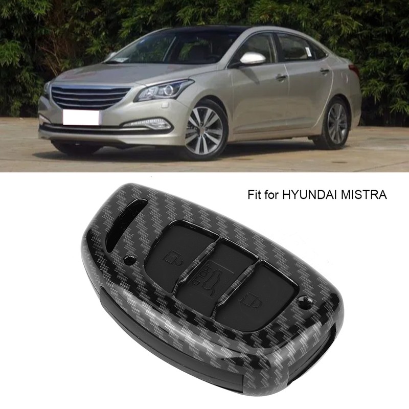 3-Button Carbon Fiber Remote Key Case Cover Accessory Fit for
