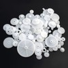 DFsucces Gear Gear Plastic Pack 72pcs Plastic DIY Pulley Set