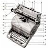 Royal Roya KMG Typewriter Instruction Manual User Repro Gray Magic