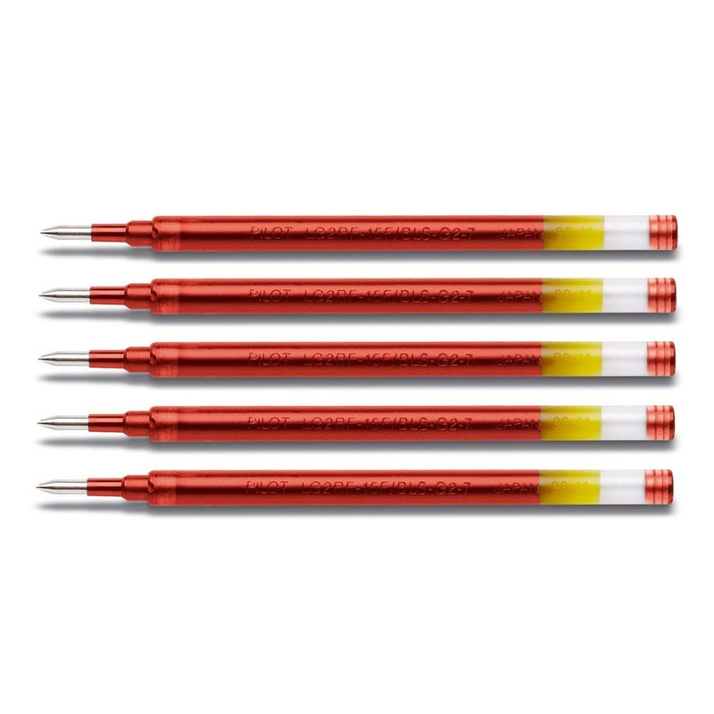 Pilot Gel Pen G2 07 Refill Set of 5 Red
