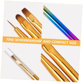 Ipetboom 3 Sets 3pcs Diy Nail Art Pen Kit Nail Art Tools Set Brush Pens Gradient Rod for All Skin Types