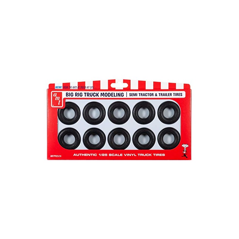 AMT 1/25 Big Rig Truck Tire Parts Pack, AMTPP023
