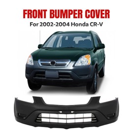 FITRITE AUTO PARTS New Front Bumper Cover For 2002-2004 Honda CR-V, Textured, without Fog Light Holes, USA Built HO1000202 04711S9AA90
