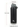 Konokyo Insulated Water Bottle with Straw Lid,40 oz Stainless Steel