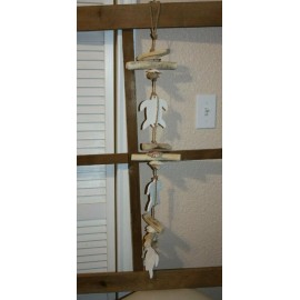 (2) Set of 2 Sea Turtle Driftwood Garland Handmade 32 inches, Turtle Time G-14