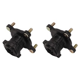 4 Stud Wheel Axle Hub,4 Stud Front Disc Brake Wheel Rim Hub Assembly Steel Alloy for 110 125 150 200 Kart ATV 4 Wheel