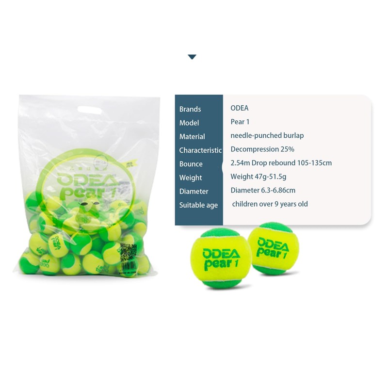 SPPHOENIX Odea 3PCS Low Compression Tennis Balls for Beginners -