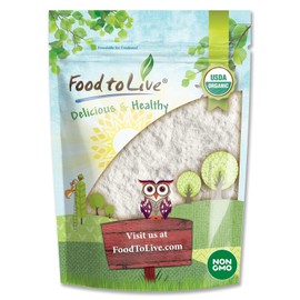 Food to Live Organic Tapioca Flour, 1.5 Pounds – Non-GMO Finely Ground Tapioca Starch. Wheat and Rice Flour Substitute. All Purpose Thickening Agent for Baking, Sauces & Gravies. Vegan, Bulk